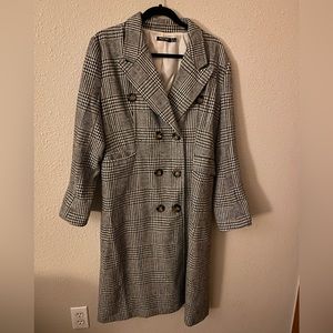 Nasty Gal Plaid Coat